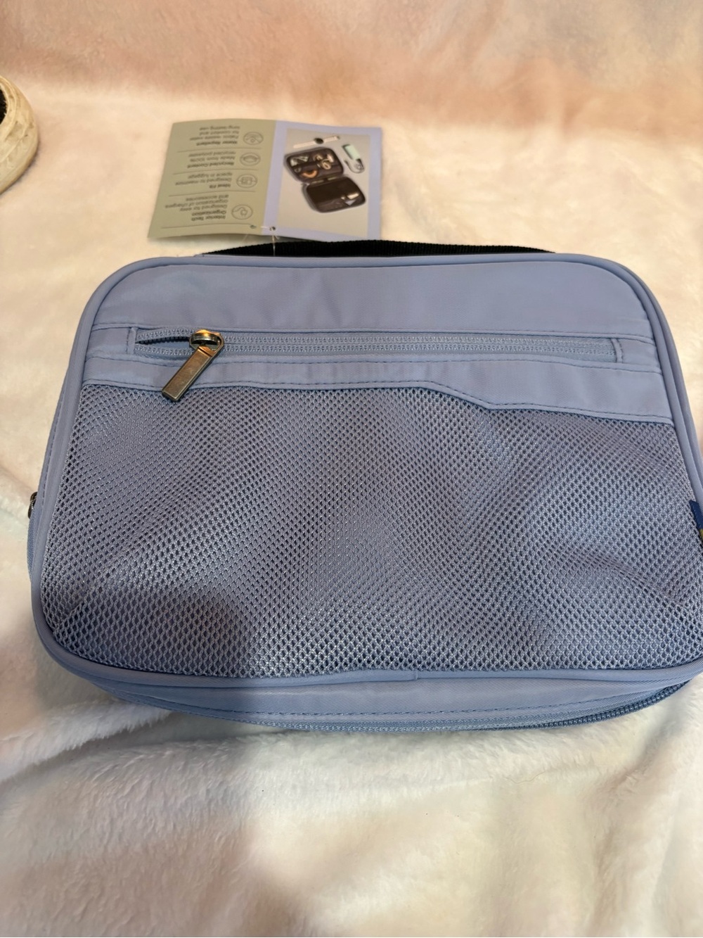 Light Blue Travel Electronics Organizer